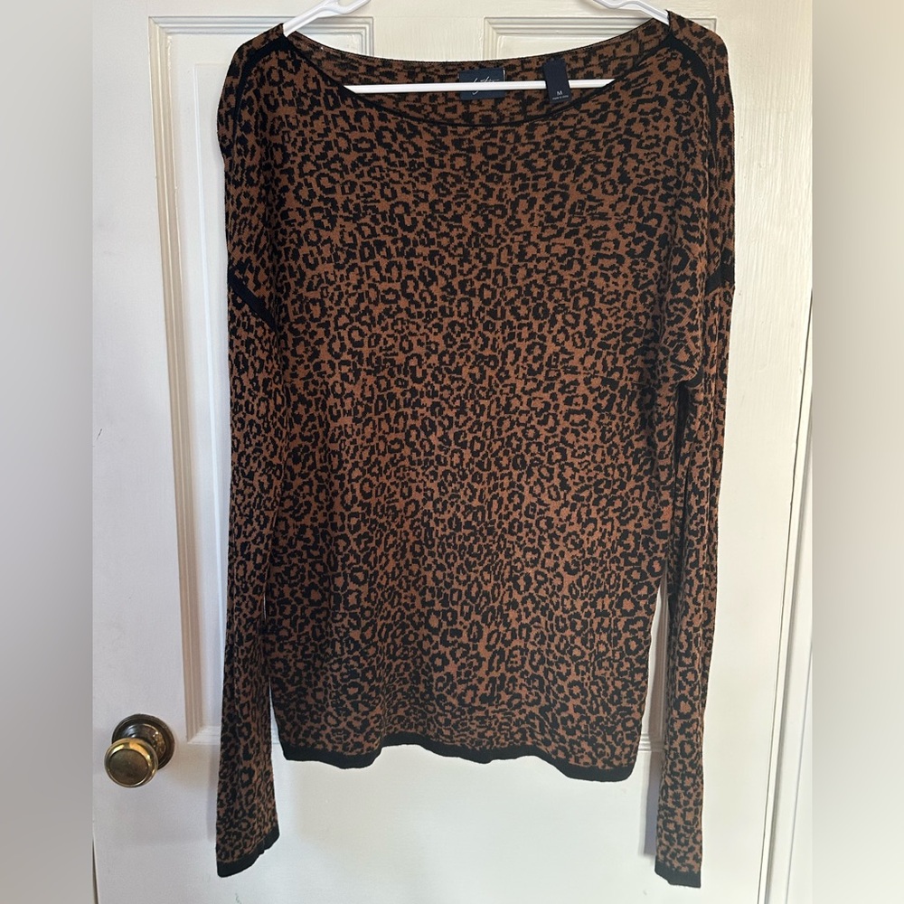 Buckle Daytrip Women Cheetah Printed Long Sleeve Soft Stretchy Top